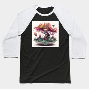 Surreal Tulip Bonsai Baseball T-Shirt